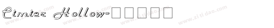 Cimier Hollow字体转换